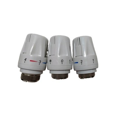 Heizkörperventile x 3 weiß Thermostat Frostschutz neu unbenutzt