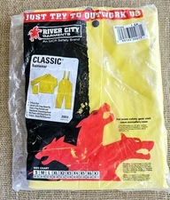 New River City Garments 3pc Yellow Classic Rainwear Size 4X