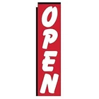 Open Advertising Rectangle Feather Banner Swooper Flag for Business, 3x12ft...
