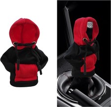 Fashionable Hoodie Car Gear Shift Knob Cover, Novelty Mini Color: Black  Red