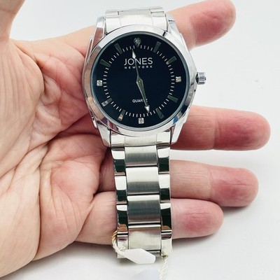 JONES NEW YORK Watch Mens Stainless Steel Quartz Bracelet