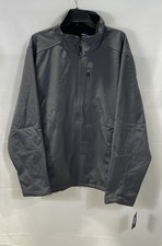 Izod Męska kurtka softshell Szara Pełny zamek błyskawiczny Nowa z metką Rozmiar 2XL
