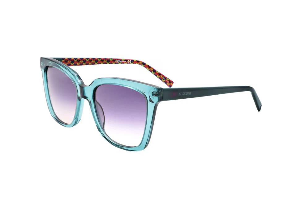 Óculos de sol feminino Missoni 53 mm azul-petróleo MMI0003-S-ZI9-53