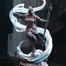 Half-Elf Sorcerer Officer - Half-Elf Sorcerer - D D PF2e - Paint Ready Mini