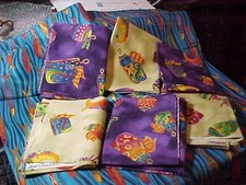 6 CLOTHWORKS LAUREL BURCH HOLIDAY COLLECTION BIRDS ORNAMENTS FABRIC 18 BY 22