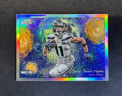 2025 Topps Chrome Cosmic Jaxon Smith-Njigba Starry Night Refractor SP #STN-20