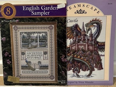 Teresa Wentzler Englischer Garten Sampler & Das Schloss Kreuzstichkarten, Muster 