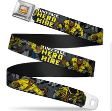 Marvel Comics Logo Full Color Seatbelt Belt Action Pose- WMC060 24"-38"