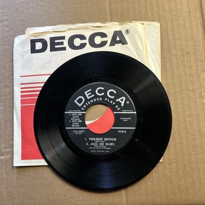 Steve Kirk Piano Tuners Boogie Adios Muchachos Twilight/Jazz Blues Decca 45