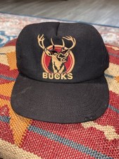Bucks Cigarettes Hat VTG Buck The System Snap Back Black Retro Deer USA MADE