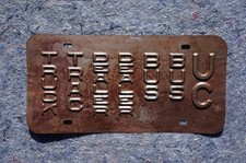Vintage Maryland DIE TEST License Plate Truck Tractor Dealer Bus