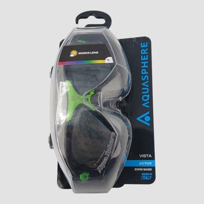 Aqua Sphere Vista Active Swim Mask Goggles with Smoke Lenses - One Size