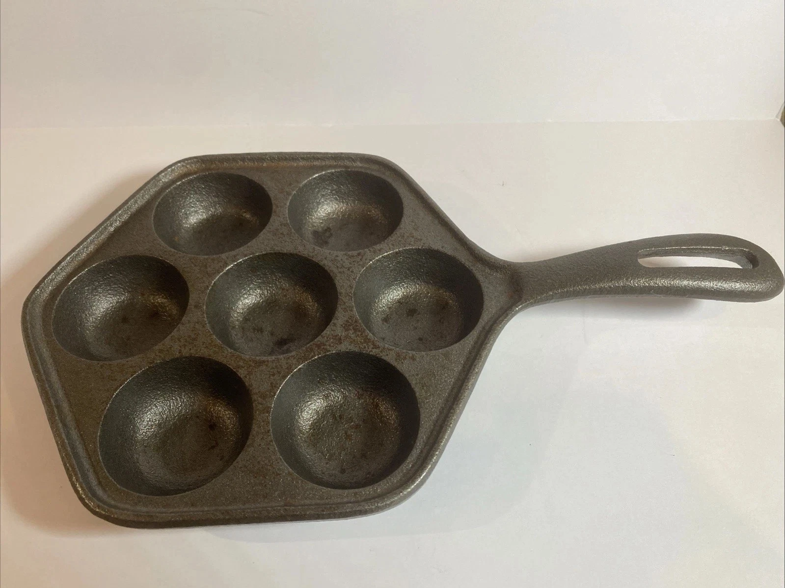 Cast Iron Danish Aebleskiver Pan Cast Iron for Pancake Puffs Takoyaki Cornbread