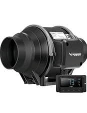 VIVOSUN 4-Inch 134 CFM Inline Ventilation Fan w/ Intelligent Controller
