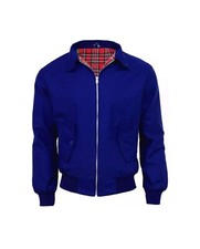 Men's Vintage Harrington Jacket Classic 70s Retro Bomber Style Scooter Mod Coat