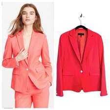 New Rag Bone wool Lexington blazer Single Button in bright pink size 4