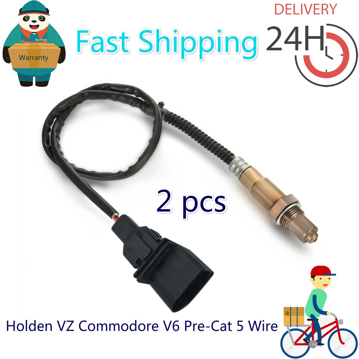 2 x O2 Oxygen Sensor For Holden RA Rodeo HFV6 3.6L V6 5 Wire pre cat 2 x O2 Oxygen Sensor For Holden RA Rodeo HFV6 3.6L V6 5 Wire pre cat