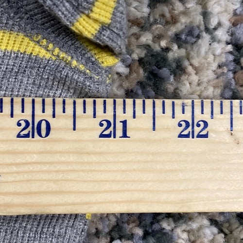 American Eagle Thermal Shirt Mens Size Small Yellow Long Sleeve Striped - 第 9/11 張圖片