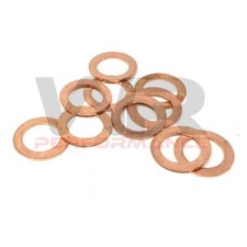 Oil Sump Drain Bolt Washers x10 for Honda GL 500 D Silverwing 1982-1983