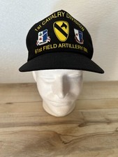 Vtg 1st Cavalry Division 61st Field Artillery BN Black Baseball Cap Made In USA