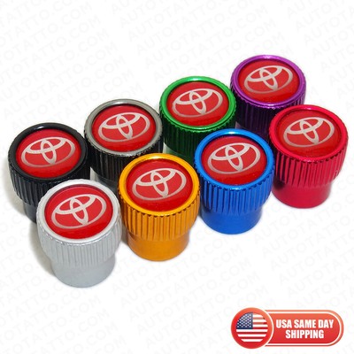 Universal Red Sport Car Wheels Tire Air Valve Caps Stem Dust Cover Gift Decorate