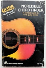Incredible Chord Finder Hal Leonard Guitar Chords Method Instruction Book 1975