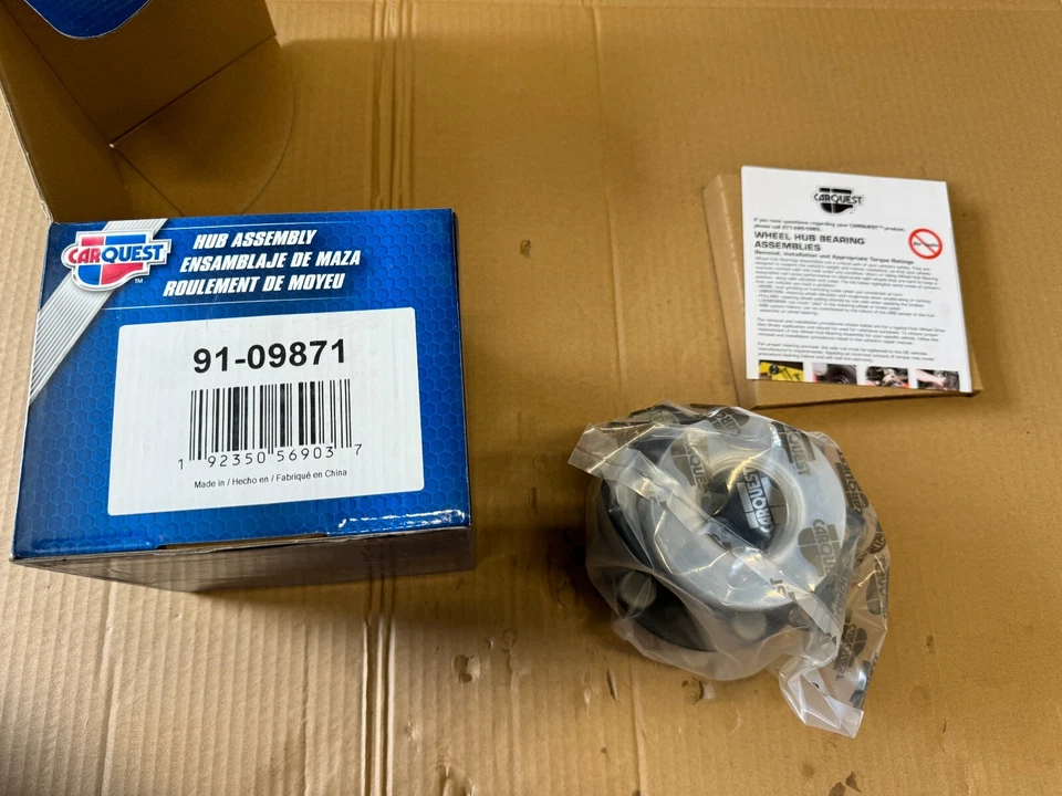 Conjunto de cojinete de rueda y buje CARQUEST 91-09871 2008 2009 Subaru Legacy Outback Foto 3 de 3