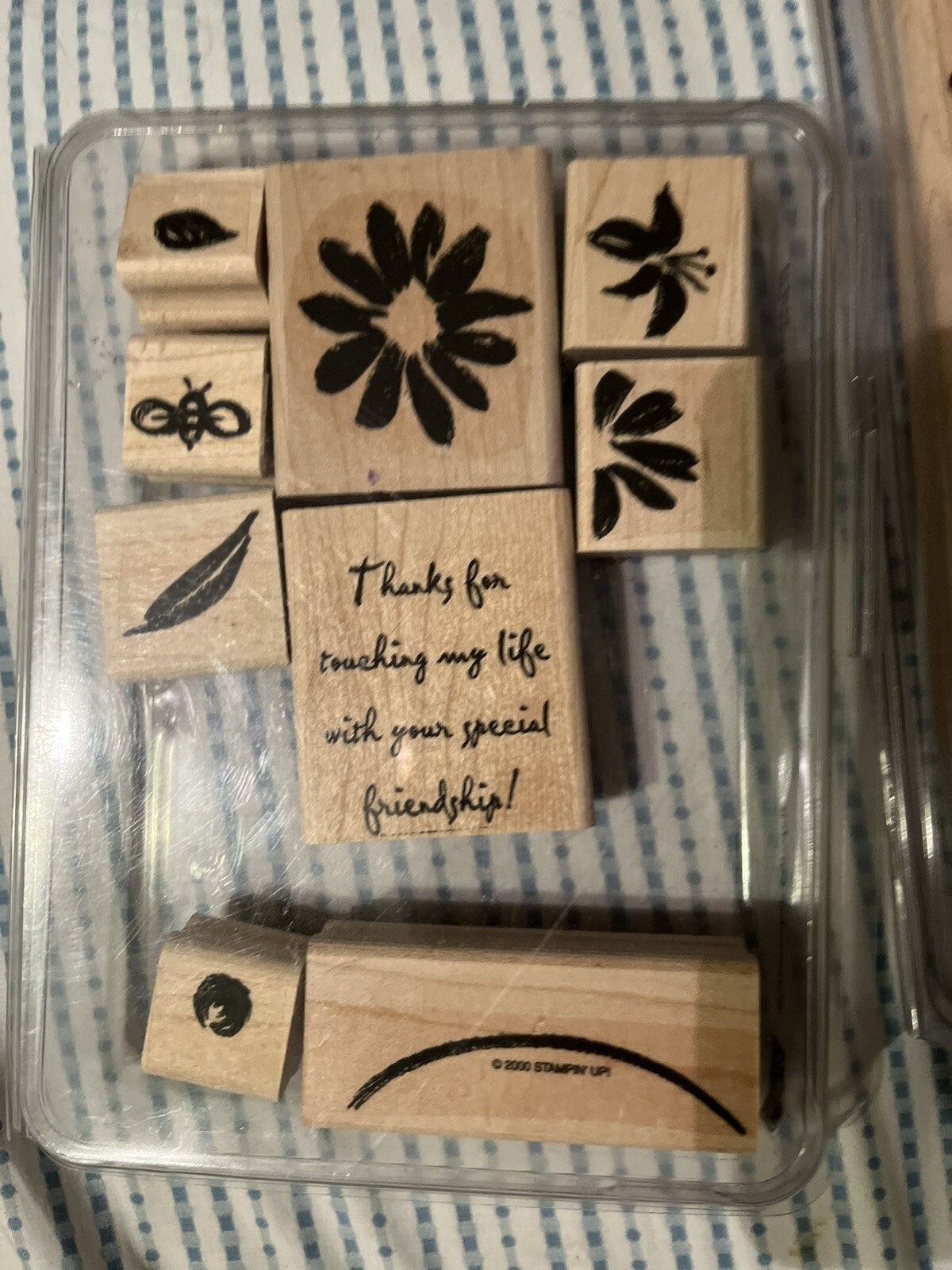 Lot Stampin Up Stamps Wood Mount Rubber Stamps Used Mixed Stamping eBay