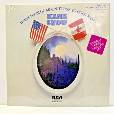 Vinyl Hank Snow LP When My Blue Moon Turns To Gold 1973 2 LP Sealed
