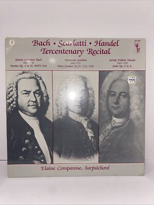 Bach/Scarlatti/Handel/ Tercentenary Recital- Elaine Comparone Harpsichord LP NEW