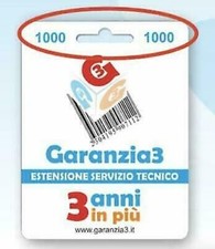 GARANTÍA 3 GR3-1000 EXTENSIÓN DE GARANTÍA 2+3 AÑOS MÁXIMO 1000€