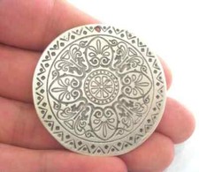 Locket Silver Plated Medallion Pendants 45 mm G12294