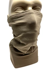 US Military Army Neck Gaiter Poly Pro NSN 8440-01-387-8509 Coyote Brown EXC