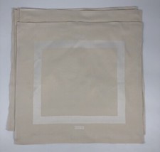 NEW Frette Flavio Ivory Half-Tone 22  x22  Cotton Napkins set of 4 Luxury Dining