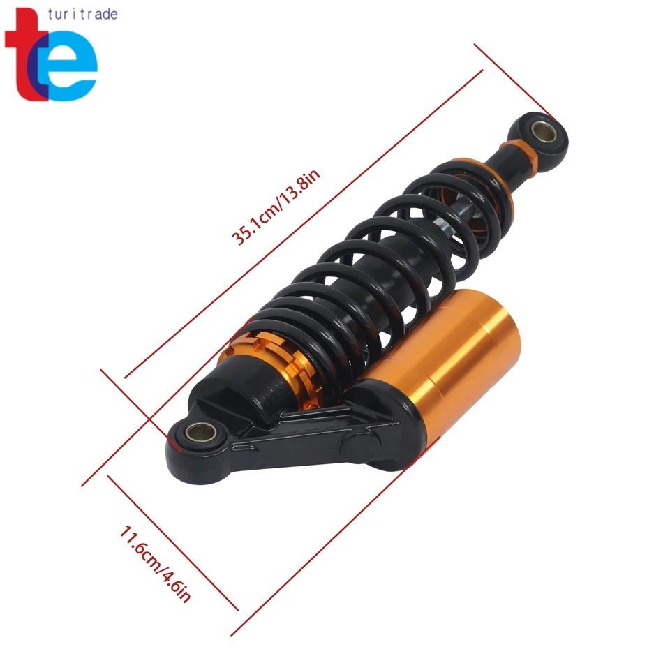 Amortiguador de aire trasero suspensión 320 mm para moto Honda Universal 12,5" Foto 2 de 4