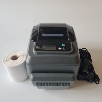 Zebra GX420t Wireless WIFI Thermodrucker Cutter Band Netzteil Kabel Etiketten 59