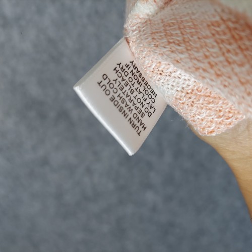 Nurture Tunic L Knit Dolman Short Sleeve Striped Criss Cross Nautical Coastal - Bild 20 von 20