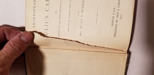 1879 Pub 1900 Shakespeare's Julius Ceasar For Use in Schools+ Classes Rev Hudson - Picture 5 of 11