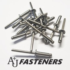 POP RIVETS STAINLESS STEEL DOME HEAD BLIND OPEN 3.2MM 4.0MM 4.8MM 6.4MM