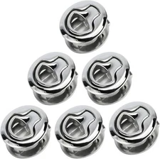 6PCS 2-13/32" Flush Pull Slam Latch Non Locking for Boat Marine Deck Hatch Door