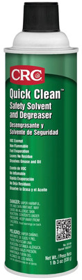 Quick Clean Safety Solvent & Degreaser 03180, 19 Oz, Industrial Aerosol