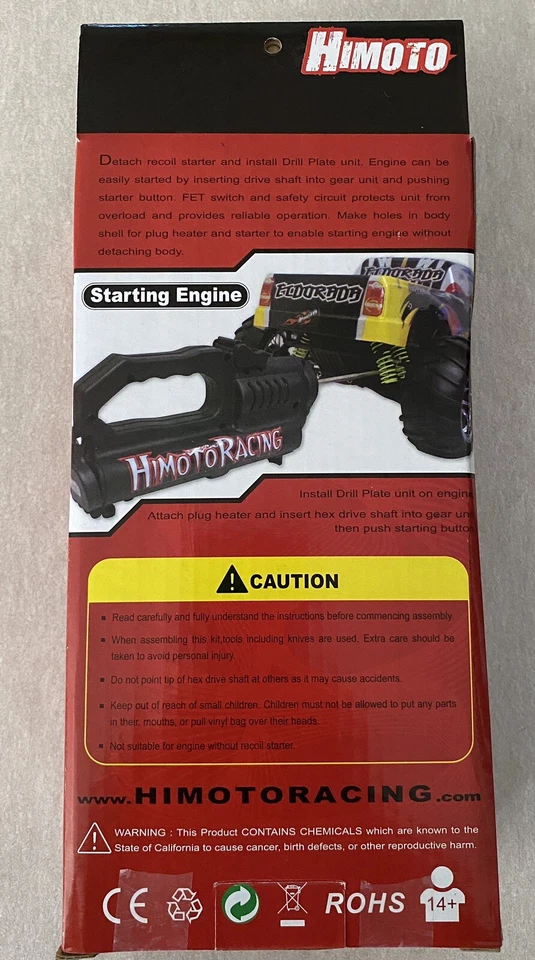 Arrancador eléctrico Himoto HI 7026 + perno prisionero 28 mm Foto 4 de 4