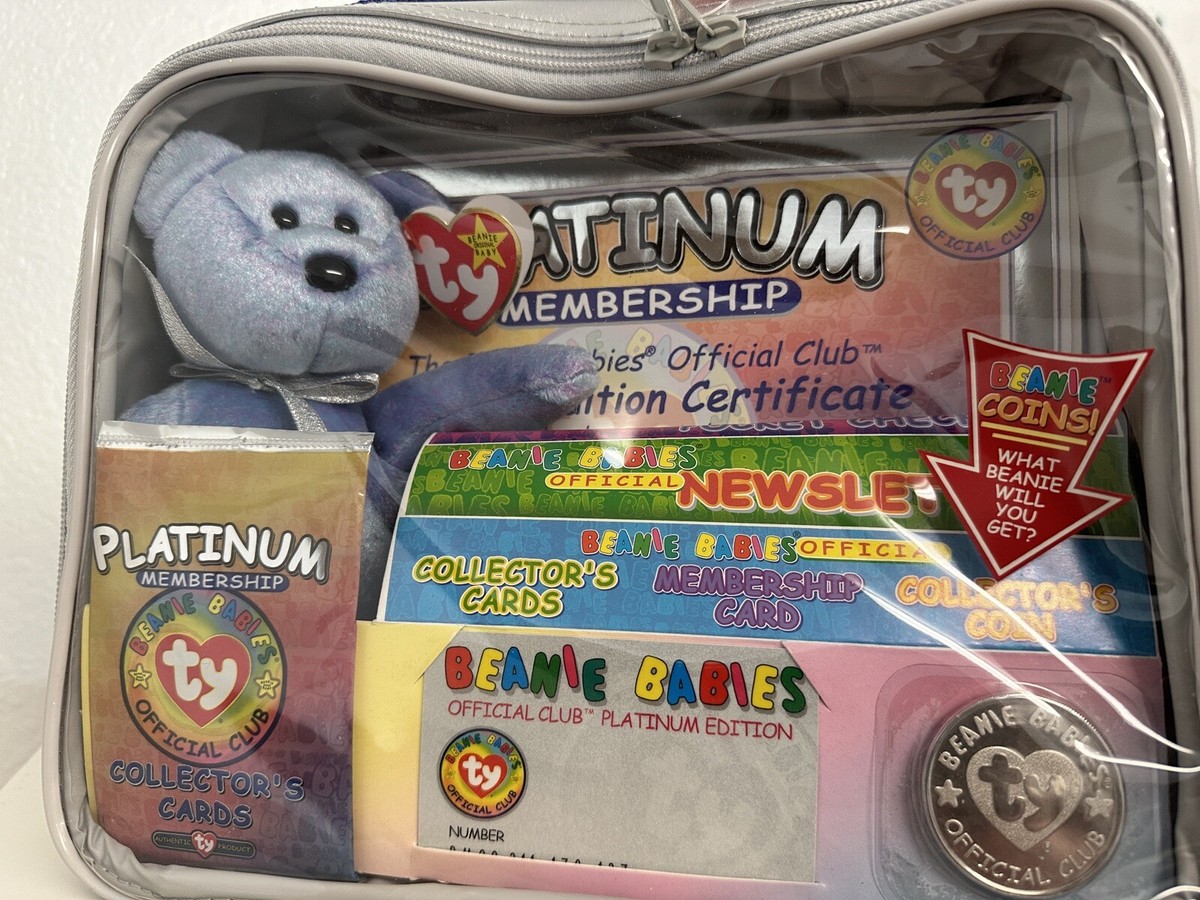 TY Beanie Babies Official Club Platinum Membership Edition II Kit