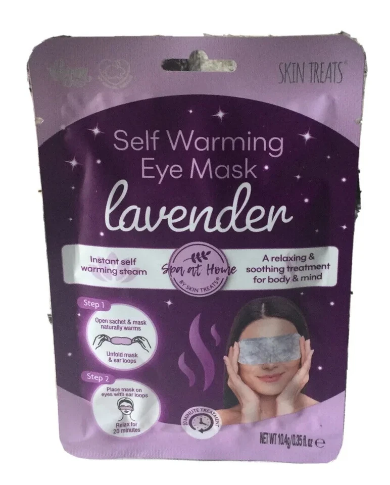 BALANCE ACTIVE FORMULA Self warming lavender eye mask - relaxing & soothing Spa at home treatment