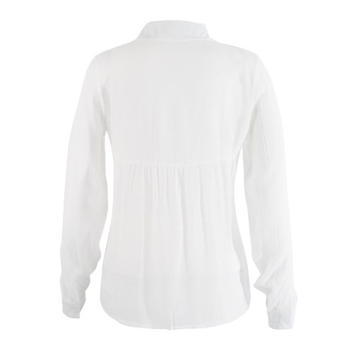 Womens Cotton Casual T-Shirt Linen Plain Blouse TopsLadies Baggy Long Sleeve - Picture 11 of 50