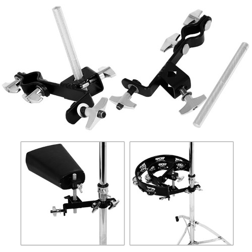 Cowbell MountIng Bracket Drum Tambourine Support Clip Musical Instrument Parts - Picture 2 of 8