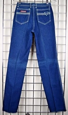Vintage Jordache Jeans Horsehead Size 26 x 31 70s Indigo White Stitch High Waist