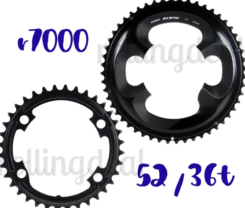 Shimano 105 FC-R7000 Outer & Inner Chainrings NEW (52T & 36T MT)