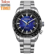 Citizen Attesa Eco-Drive CB0288-65L UNITE with BLUE Titanium Atomic Men Watch