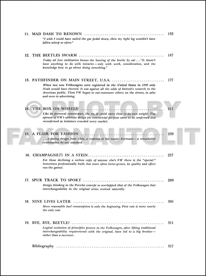 Volkswagen 9 vidas posteriores 1930-1965 VW 500 fotos Bug Transporter Karmann Ghia Foto 3 de 3